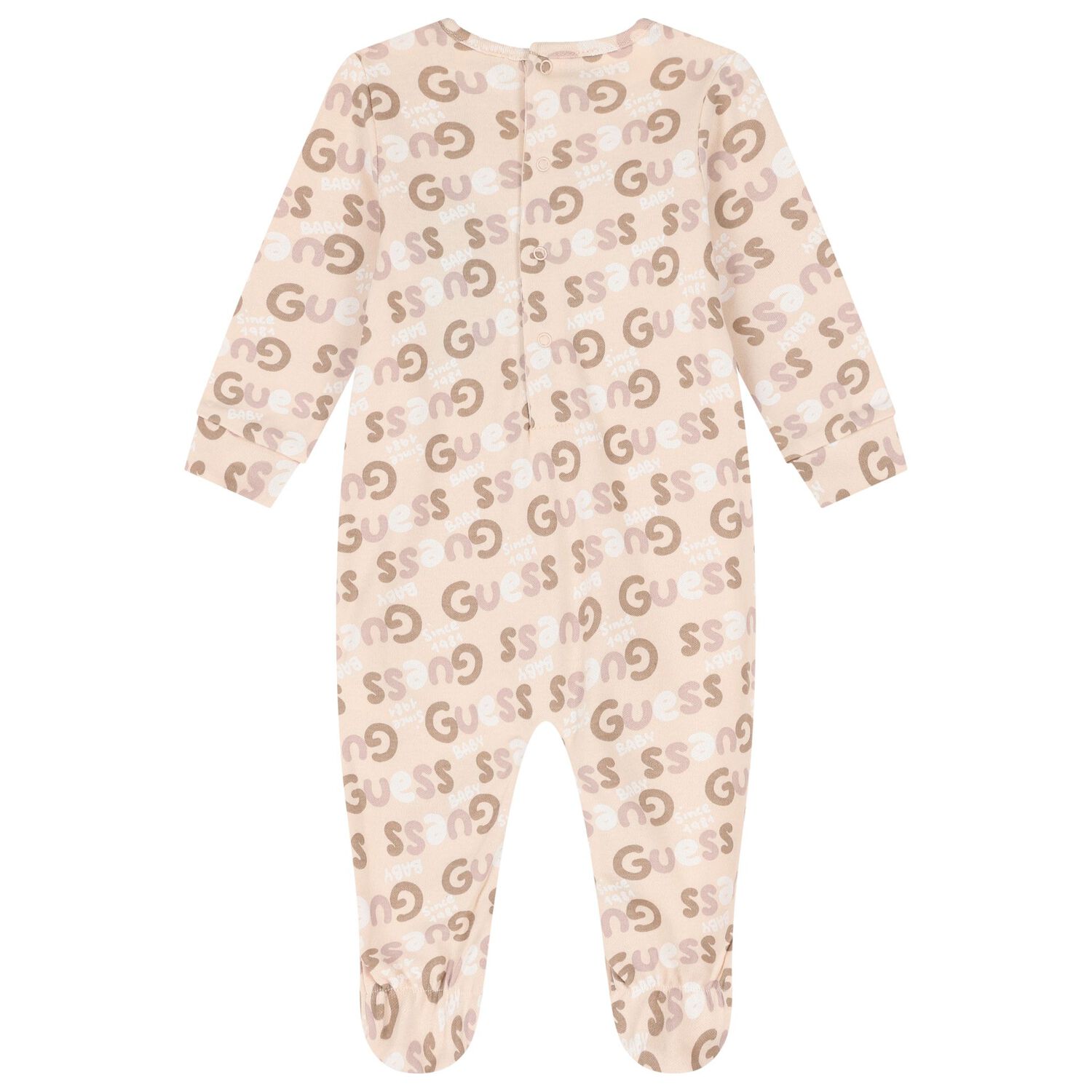 Baby Girls Pink Logo Babygrow, 1, hi-res image number null