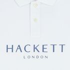 تيشيرت بولو اولاد بالشعار باللون الابيض , 1, hi-res