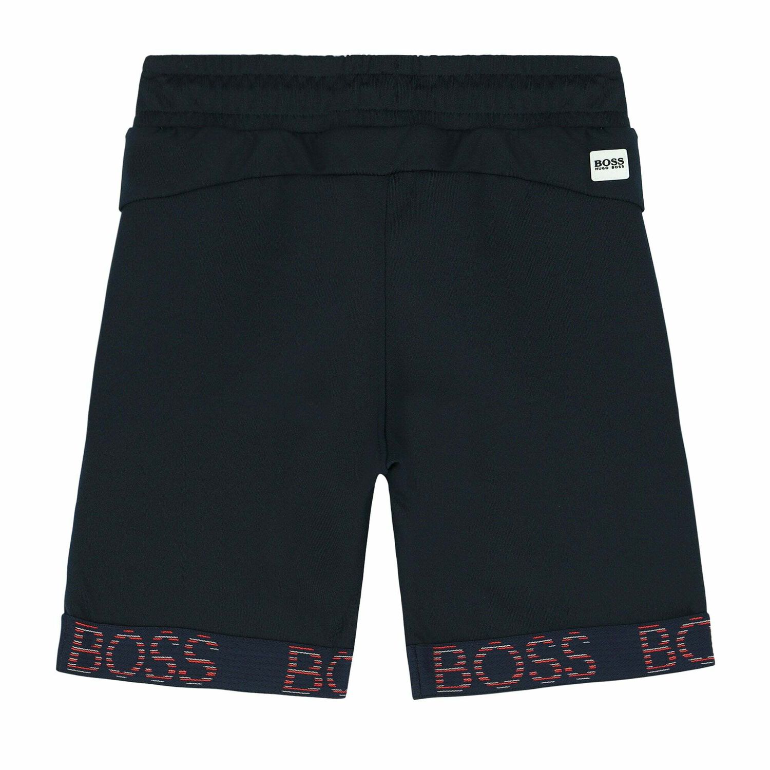 Boys Navy Blue Logo Shorts, 1, hi-res image number null