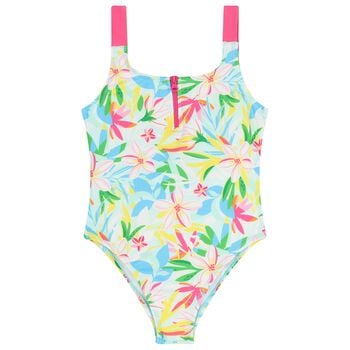 Girls Multi-Coloured Floral Swimsuit 
