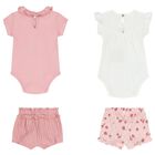 Baby Girls Pink Shorts Set ( 2-Pack ), 1, hi-res