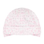 Baby Girls White & Pink Royal Hat, 1, hi-res