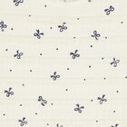 فستان للبنات مزين بفيونكة بالللون العاجي  , 1, hi-res