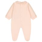 Baby Girls Peach Teddy Bear Logo Babygrow Gift Set, 1, hi-res