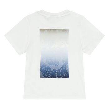 Younger Boys White Logo T-Shirt