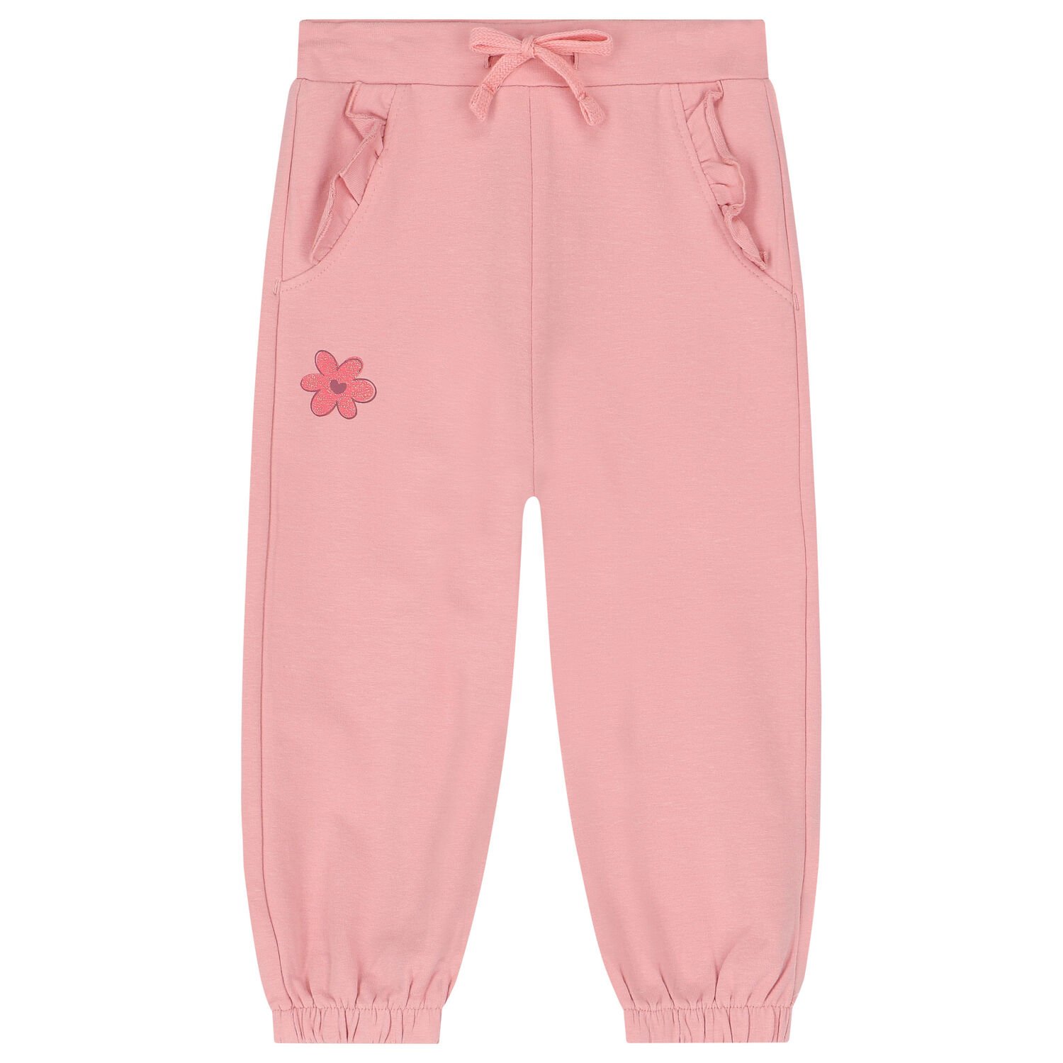 Girls Pink Teddy Bear Tracksuit, 1, hi-res