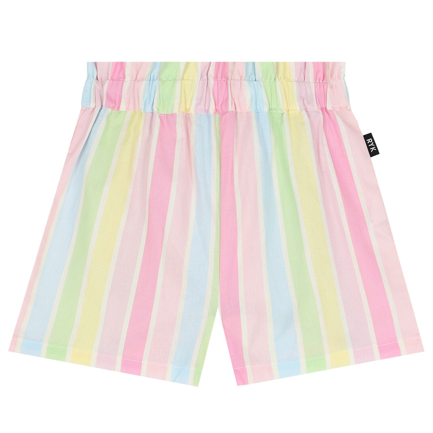 Girls Multi-Coloured Striped Shorts, 1, hi-res image number null