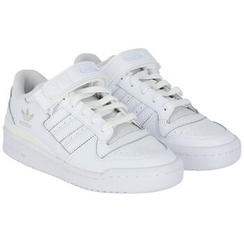 White Forum Low J Trainers