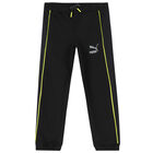 بنطلون رياضي بالشعار باللون الأسود للأولاد, 1, hi-res