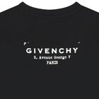 فستان تيشيرت بالشعار باللون الأسود للبنات, 1, hi-res