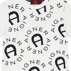 تيشيرت أولاد بالشعار باللون الأبيض والكحلي, 1, hi-res