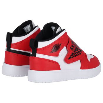 Black, Red & White Sky Jordan 1 Trainers