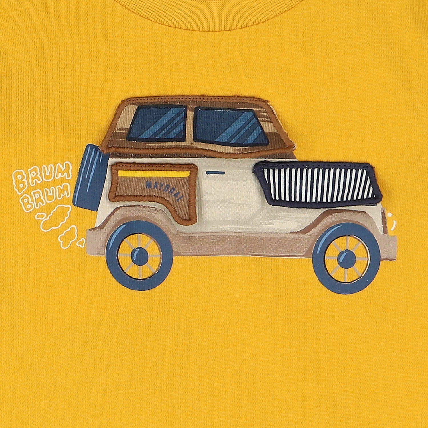 Younger Boys Yellow Car Long Sleeve Top, 1, hi-res image number null