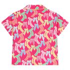 Girls Pink Bow Shirt, 1, hi-res