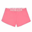 Girls White & Pink Top & Shorts Set, 1, hi-res