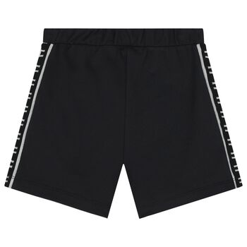 Girls Black Logo Shorts 