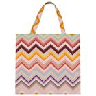 Girls Multi-Coloured Logo Zig Zag Tote Bag, 1, hi-res