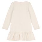 Girls Ivory Bag Dress, 1, hi-res