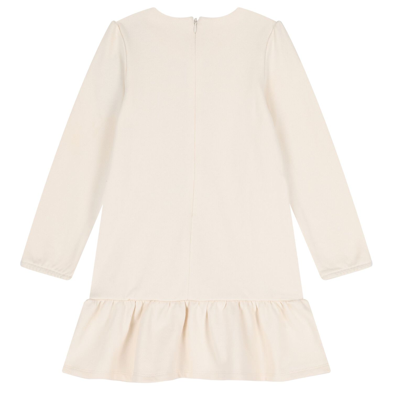 Girls Ivory Bag Dress, 1, hi-res