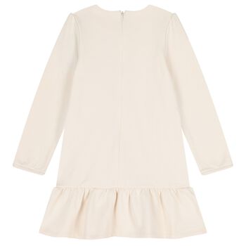 Girls Ivory Bag Dress