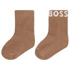 Baby Boys White, Beige & Grey Socks ( 3-Pack ), 1, hi-res