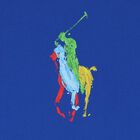 تيشيرت أولاد بالشعار باللون الأزرق, 1, hi-res