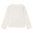 Girls Ivory Long Sleeve Top, 1, hi-res