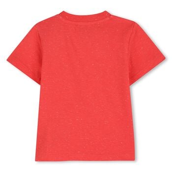 Younger Boys Red Bubble Tiger T-Shirt