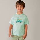 Boys Green Motorbike T-Shirt, 1, hi-res