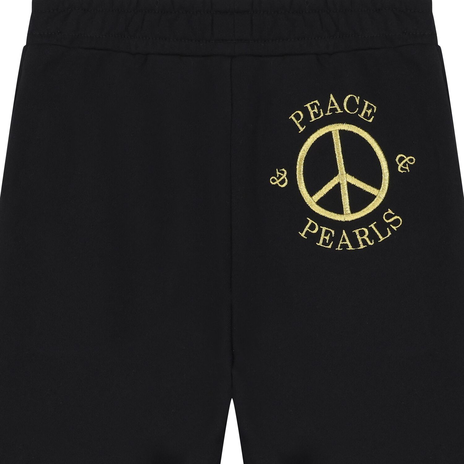 Girls Black Logo Joggers, 1, hi-res image number null