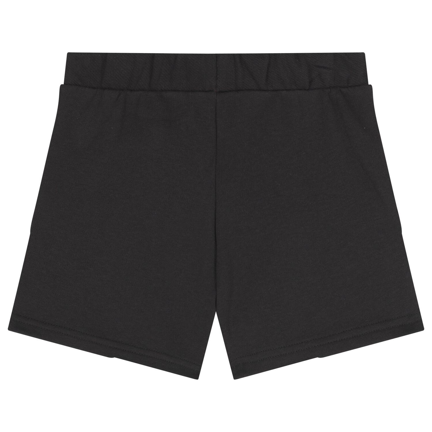 Boys Black Logo Shorts, 1, hi-res