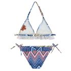 Girls Multi-Coloured Zigzag Bikini, 1, hi-res