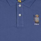 Boys Navy Blue Fishing Polo Bear Polo Shirt, 1, hi-res