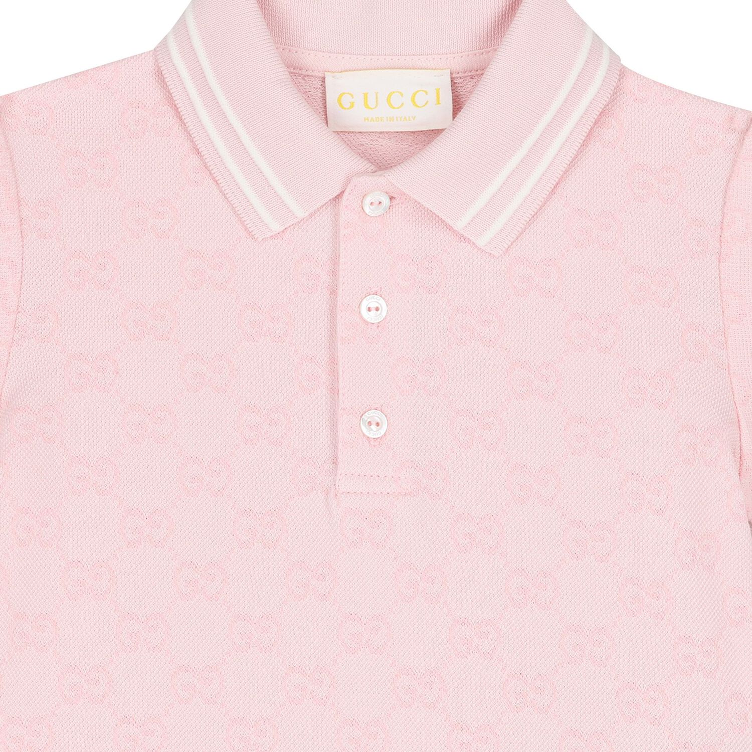Younger Girls Pink GG logo Polo Shirt, 1, hi-res image number null