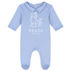 Blue Tiger Logo Babygrows ( 2 Pack ), 2, hi-res