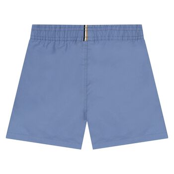 Younger Boys Blue Logo Swim Shorts