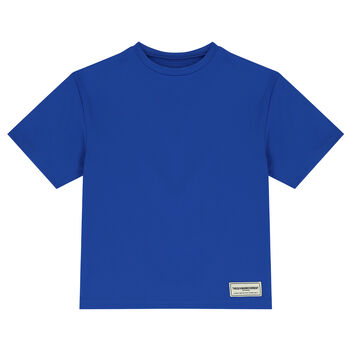 Oversized Blue Logo T-Shirt