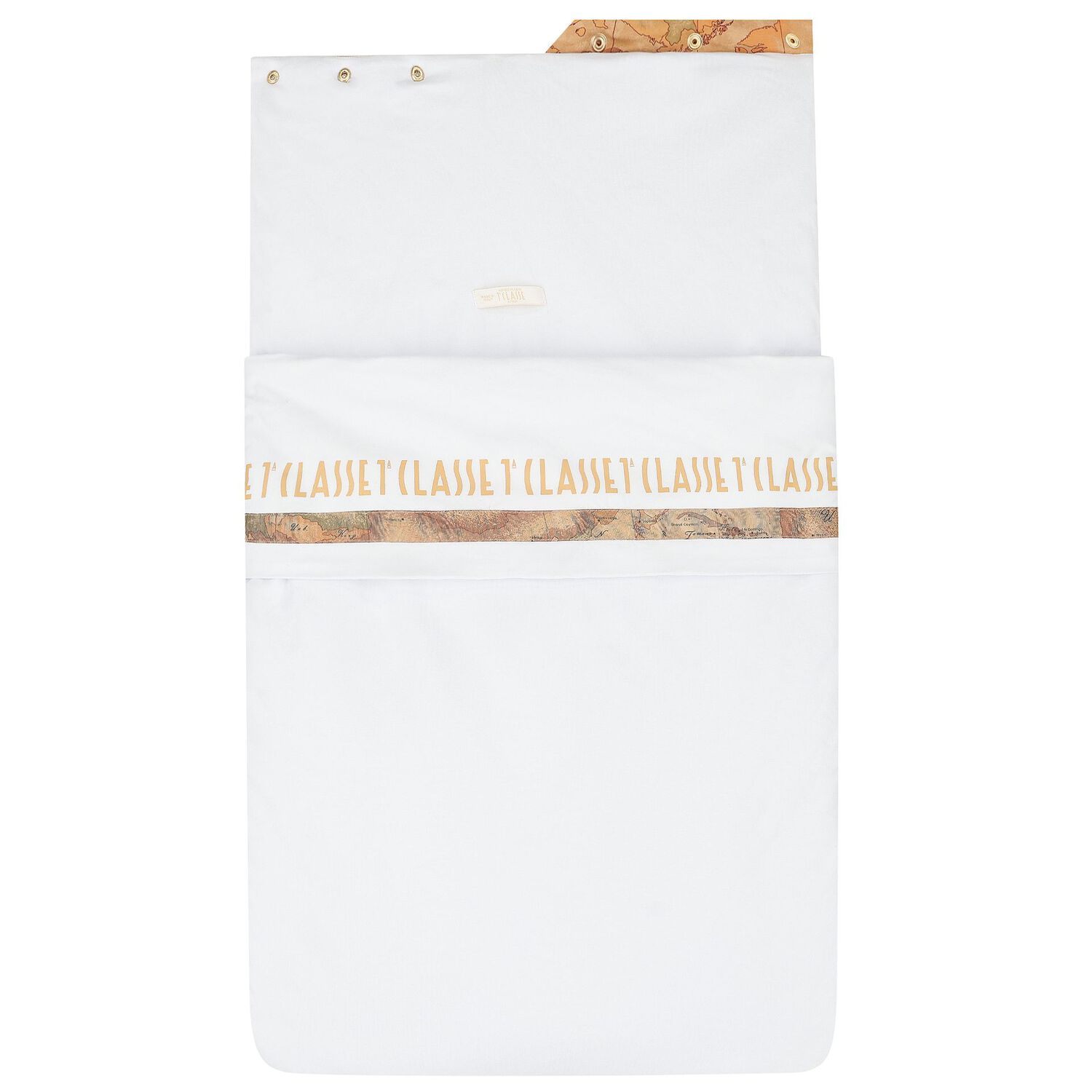 Beige & White Geo Map Baby Nest, 1, hi-res