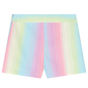 شورت بنات مخطط متعدد الألوان