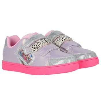 Girls Multi-Coloured Logo Trainers
