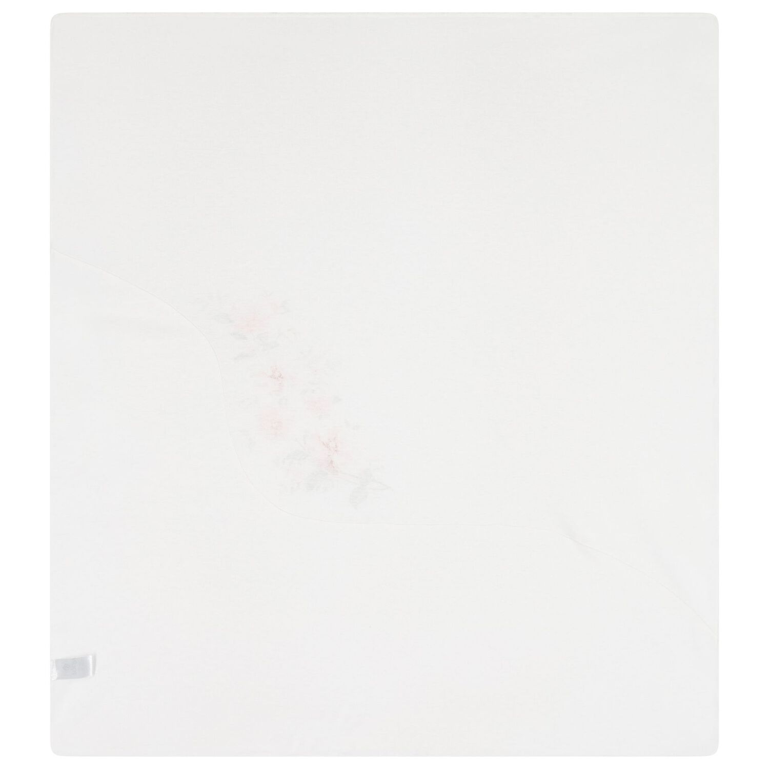 طقم بطانية عاجية مزخرفة بالزهور للبنات الصغار, 1, hi-res image number null