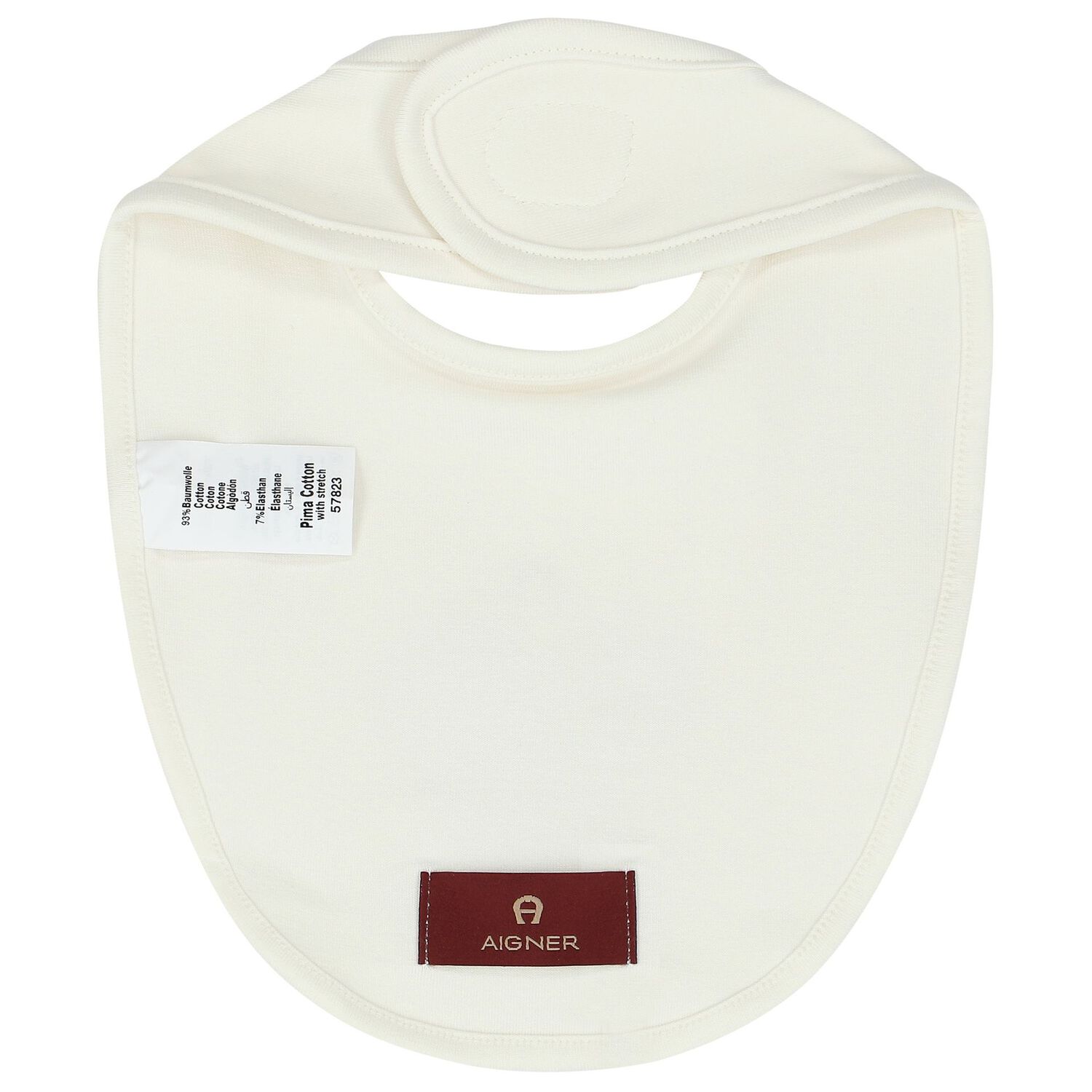 مريلة بنات بالشعار وطبعة قلب باللون العاجى, 1, hi-res