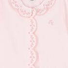 Baby Girls Pink Embroidered Babygrow, 2, hi-res
