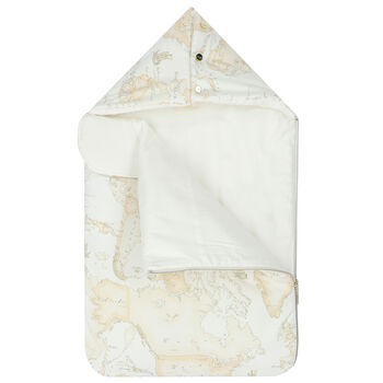 Beige & Ivory Geo Map Baby Nest