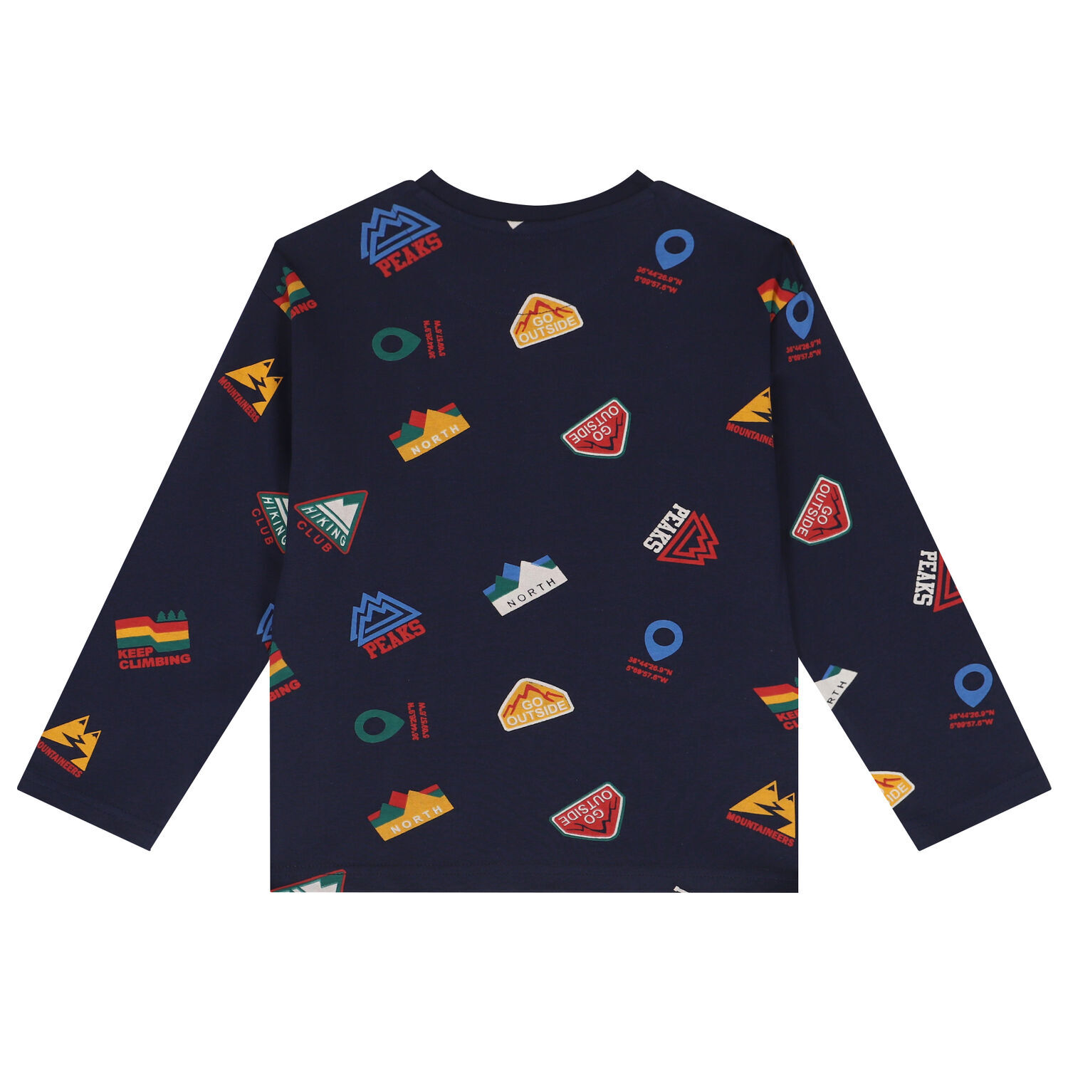 توب اولاد باكمام باللون الكحلي , 1, hi-res image number null