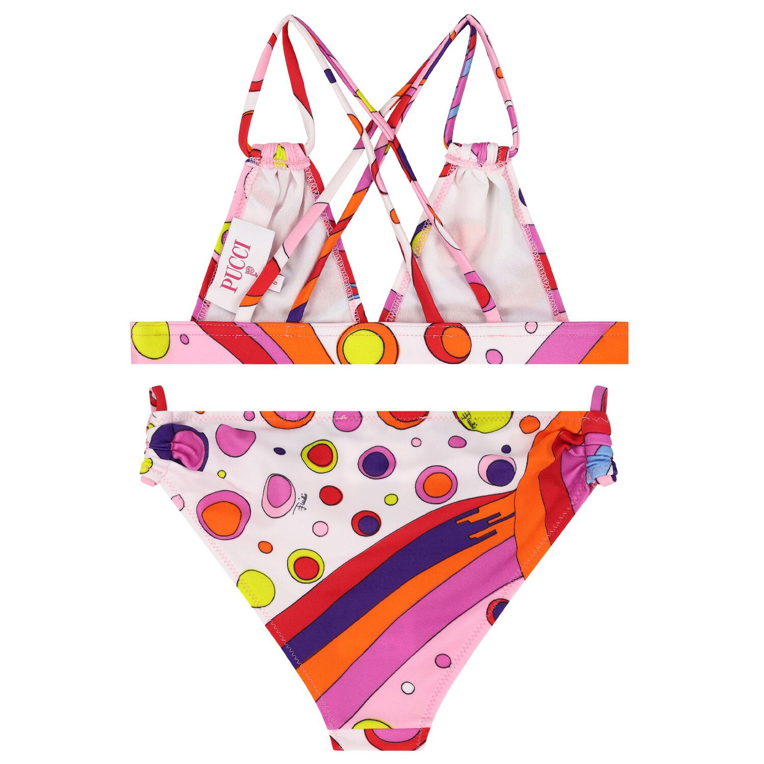 Girls Pink Fontane Bikini, 1, hi-res