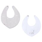 White & Grey Baby Bibs ( 2-Pack ), 2, hi-res