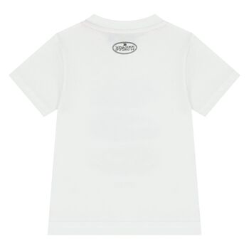 Younger Boys White Logo T-Shirt