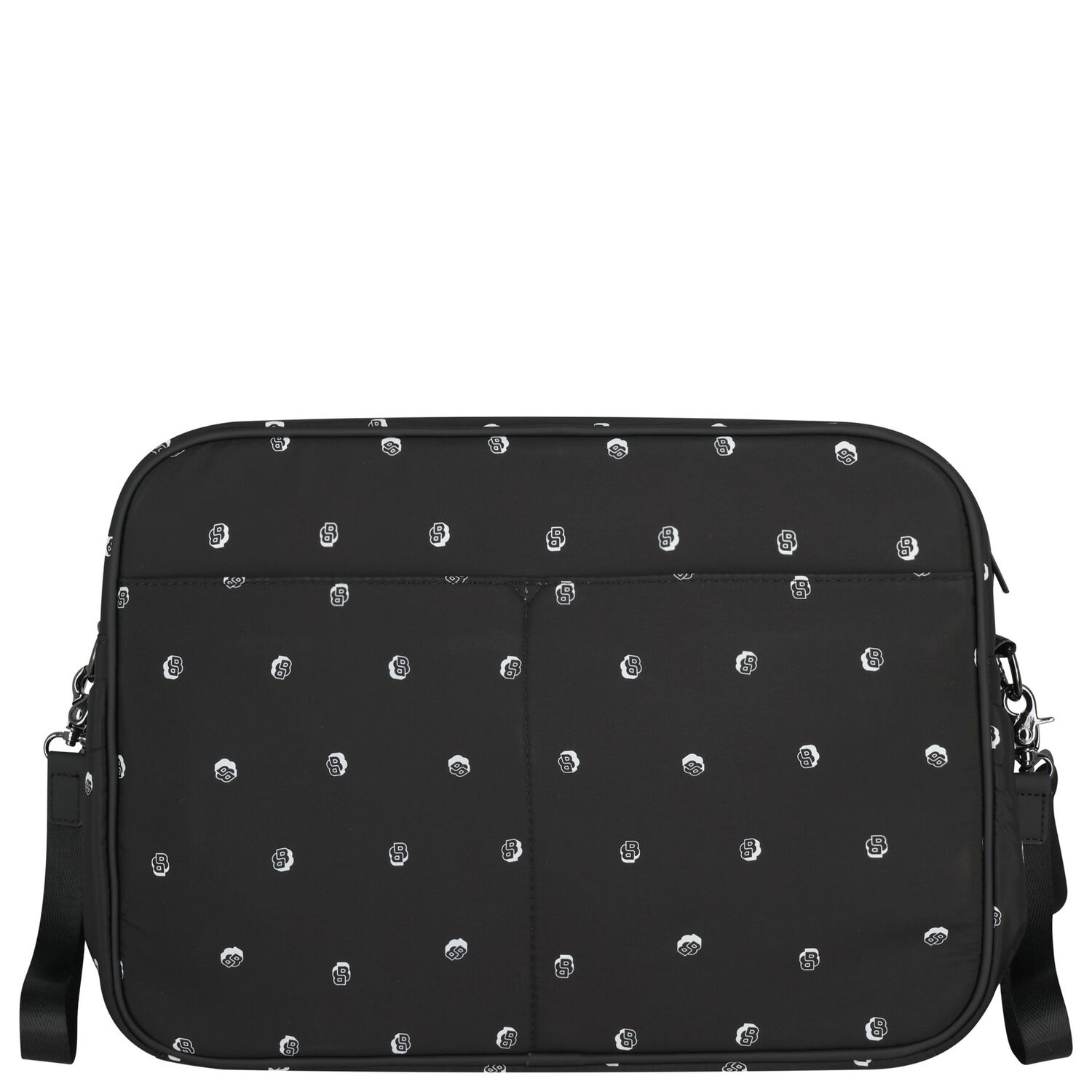 Black Logo Baby Changing Bag, 1, hi-res