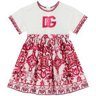 Girls Pink & Ivory Majolica Dress, 1, hi-res
